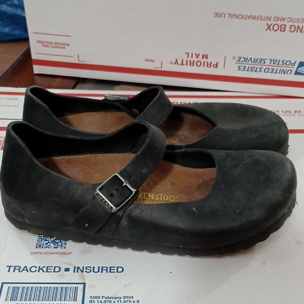 Birkenstock Black Mary Jane Flats